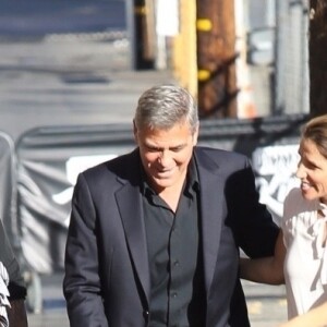 George Clooney arrive à l'émission ‘Jimmy Kimmel Live’ à Hollywood, le 23 octobre 2017