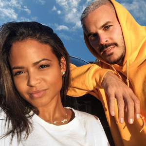 Christina Milian et M. Pokora sur une photo publiée sur Instagram le 16 décembre 2017