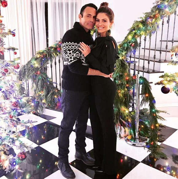Keven Undergaro et Maria Menounos sur une photo publiée sur Instagram le 28 décembre 2017