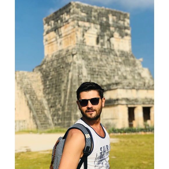 Christophe Beaugrand à Chichen Itza (Mexique) fin décembre 2017.