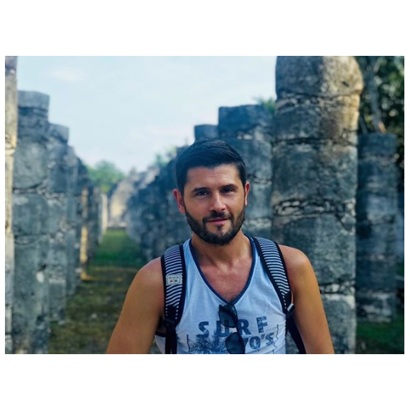 Christophe Beaugrand à Chichen Itza (Mexique) fin décembre 2017.