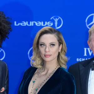 Boris Becker avec sa femme Lilly Beckeret son fils Noah Becker - Célébrités lors du "Laureus World Sports Awards 2016" à Berlin le 18 Avril 2016.