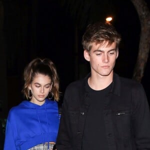 Kaia Gerber et son frère Presley Gerber à West Hollywood le 17 novembre 2017.