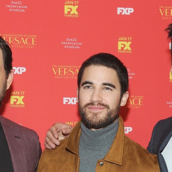 Edgar Ramirez, Darren Criss et Ricky Martin à la projection de 'The Assassination Of Gianni Versace: American Crime Story' à Metrograph à New York, le 11 décembre 2017