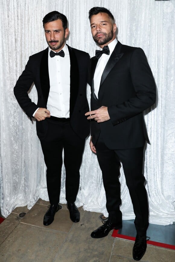 Jwan Yosef et Ricky Martin au dîner de gala caritatif pour la fondation "The Fred Hollows" au Dream Hotel à Los Angeles, le 15 novembre 2017.