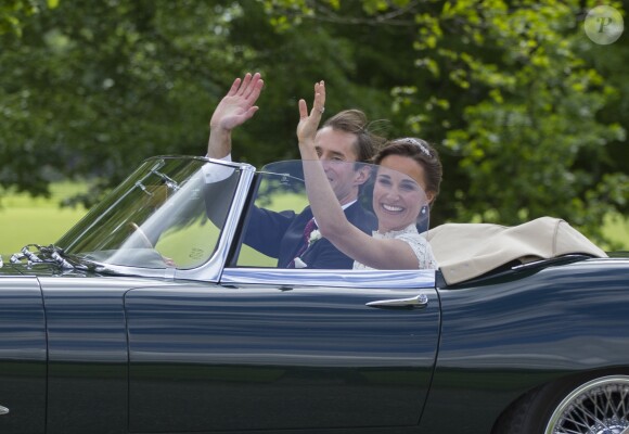 Pippa Middleton lors de son mariage avec James Matthews le 20 mai 2017 à Englefield dans le Berkshir.