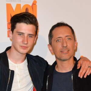 Noé Elmaleh et son père Gad Elmaleh - Avant-première du film d'animation "Moi Moche et Méchant 3" au cinéma Gaumont Champs-Elysées Marignan à Paris, France, le 27 juin 2017. © Coadic Guirec/Bestimage