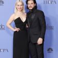 Emilia Clarke, Kit Harington - Pressroom - 75ème cérémonie annuelle des Golden Globe Awards au Beverly Hilton Hotel à Los Angeles, le 7 janvier 2018.
