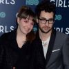 Lena Dunham et son compagnon Jack Antonoff lors de la première de la 6ème et dernière saison de ''Girls'' au Alice Tully Hall, Lincoln Center à New York, le 2 février 2017.