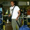 Steve Marlet - Arrivée des footballeurs français à l'aéroport de Roissy Charles de Gaulle le 27 juin 2004. "