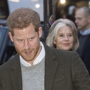 Le prince Harry et sa fiancée Meghan Markle se rendent à la station de radio "Reprezent" dans le quartier de Brixton à Londres le 9 janvier 2018.