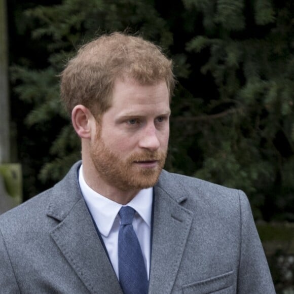 Le prince Harry et sa fiancée Meghan Markle - La famille royale d'Angleterre arrive à la messe de Noël à l'église Sainte-Marie-Madeleine à Sandringham, le 25 décembre 2017.