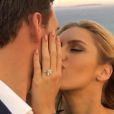Ryan Lochte et Kayla Rae Reid lors de leurs fiançailles à Malibu le 9 octobre 2016