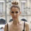 Exclusif - Céline Dion quitte l'hôtel Royal Monceau et se rend dans les salons de la boutique "Schiaparelli" sur la place Vendôme à Paris le 1er aout 2017.