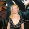 Odile Vuillemin blonde en 2005 lors d'une soirée Emporio Armani à Paris.