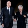 Valéry Giscard d'Estaing et sa femme Anne-Aymone à Neuilly-sur-Seine, le 26 septembre 2017.