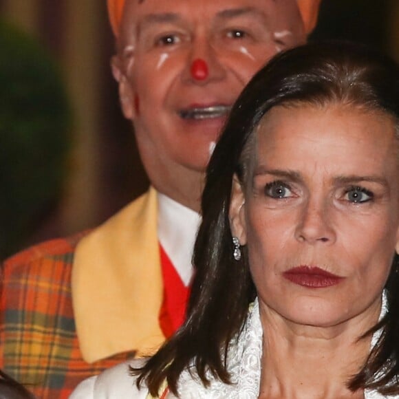 Pauline Ducruet et la princesse Stéphanie de Monaco lors de la soirée d'ouverture du 42e Festival International du Cirque de Monte-Carlo le 16 janvier 2018. © Olivier Huitel/Pool/Bestimage