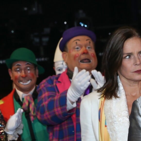 Pauline Ducruet et la princesse Stéphanie de Monaco lors de la soirée d'ouverture du 42e Festival International du Cirque de Monte-Carlo le 16 janvier 2018. © Olivier Huitel/Pool/Bestimage