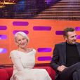 Helen Mirren, Liam Neeson, Jamie Dornan et Sigrid lors du tournage du Graham Norton Show le 18 janvier 2018 - diffusion vendredi 19 janvier sur BBC ONE.
