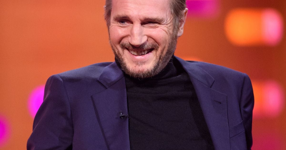 Liam Neeson lors du tournage du Graham Norton Show le 18 janvier 2018