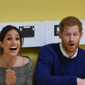 Le prince Harry et Meghan Markle en visite à Cardiff le 18 janvier 2018