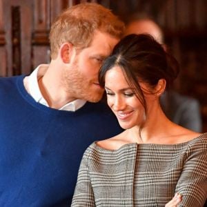 Le prince Harry et Meghan Markle en visite à Cardiff le 18 janvier 2018