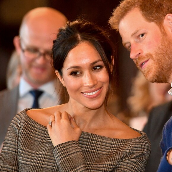 Le prince Harry et Meghan Markle en visite à Cardiff le 18 janvier 2018