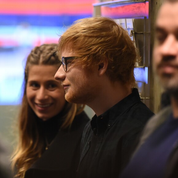 Concert de Ed Sheeran en présence de sa compagne Cherry Seaborn pour son nouvel album "Divide" lors de l'émission 'The One Show' à Londres le 3 mars 2017.