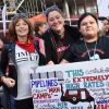 Frances Fisher, Camryn Manhein, Vanessa Dundon - Les célébrités lors des manifestations géantes aux États-Unis pour la 2e "Marche des femmes" à Los Angeles le 20 janvier 2018.