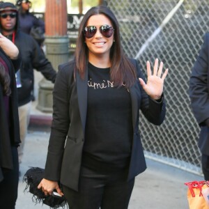 Eva Longoria (enceinte) lors de la Women's March à Los Angeles. Le 20 janvier 2018