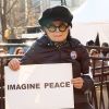 Yoko Ono - Les célébrités lors des manifestations géantes aux États-Unis pour la 2e "Marche des femmes" à New York le 20 janvier 2018.