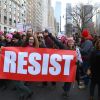 Manifestations géantes aux États-Unis pour la 2e "Marche des femmes" anti-Trump à l'occasion du premier anniversaire de son investiture à New York le 20 janvier 2018.