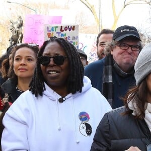 Whoopi Goldberg - Les célébrités lors des manifestations géantes aux États-Unis pour la 2e "Marche des femmes" à New York le 20 janvier 2018.