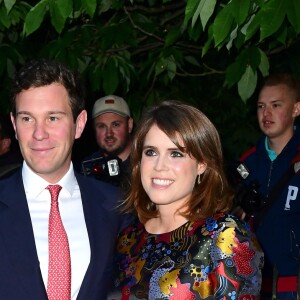 La princesse Eugenie d'York et son compagnon Jack Brooksbank en juin 2017 lors de la soirée d'été annuelle de la galerie Serpentine à Londres. La princesse Eugenie et Jack se sont fiancés en janvier 2018 au Nicaragua et leur mariage sera célébré à Windsor à l'automne 2018, a révélé Buckingham Palace le 22 janvier 2018.