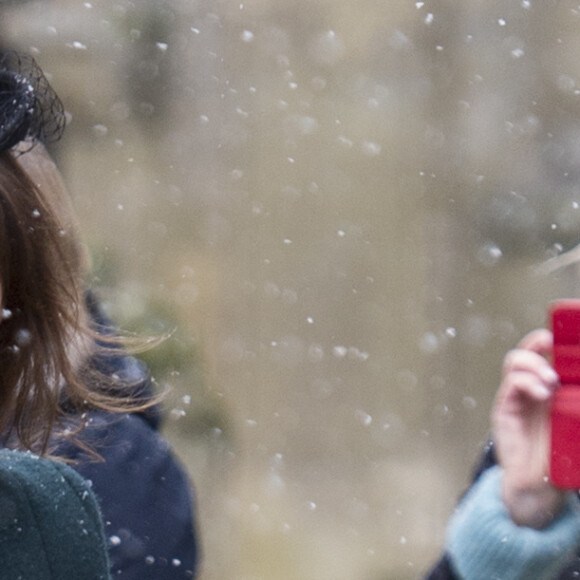 La princesse Eugenie d'York à l'église St Lawrence à Castle Rising le 21 janvier 2018, à la veille de l'annonce de ses fiançailles avec Jack Brooksbank, qui lui a demandé sa main plus tôt le même mois lors d'un séjour au Nicaragua.