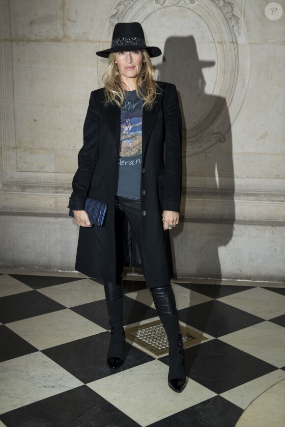 Estelle Lefébure - Photocall du défilé de mode "Christian Dior", collection Haute-Couture printemps-été 2018, à Paris. Le 22 janvier 2018 © Olivier Borde / Bestimage