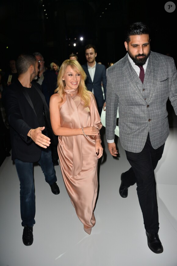 Kylie Minogue - People au défilé de mode Haute-Couture printemps-été 2018 « Ralph & Russo » à Paris Le 22 janvier 2018 © CVS - Veeren / Bestimage