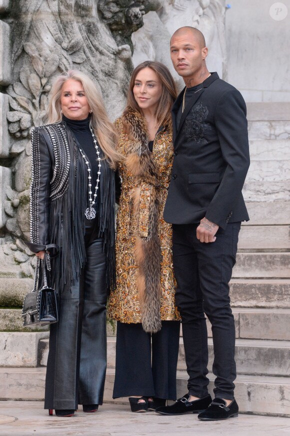 Tina Green, Chloe Green et Jeremy Meeks - Défilé Ralph & Russo, collection Haute Couture printemps-été 2018 à Paris. Le 22 janvier 2018.