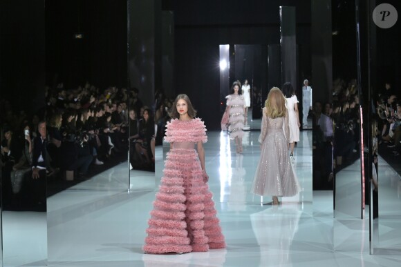 Défilé Ralph & Russo, collection Haute Couture printemps-été 2018 à Paris. Le 22 janvier 2018.