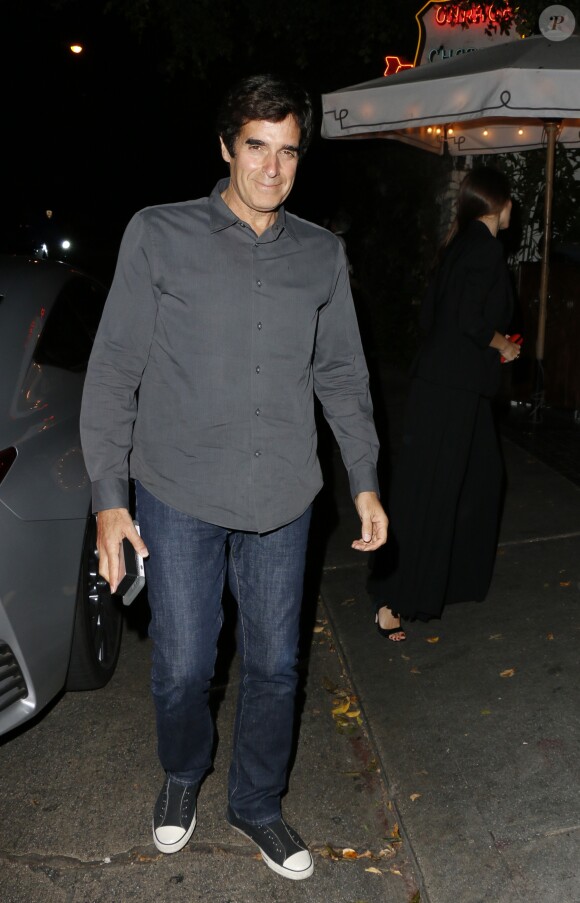 David Copperfield arrive au Château Marmont à Hollywood le 26 février 2016.