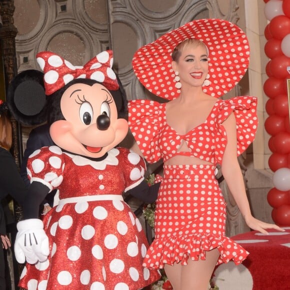 Minnie Mouse, Katy Perry - Minnie Mouse reçoit son étoile sur le Walk of Fame au théâtre El Capitan à Hollywood, le 22 janvier 2018