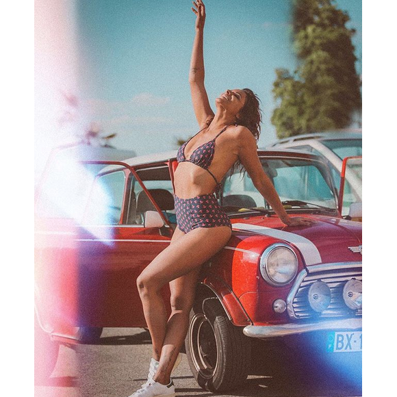 Photo de Shy'm. Mai 2017.