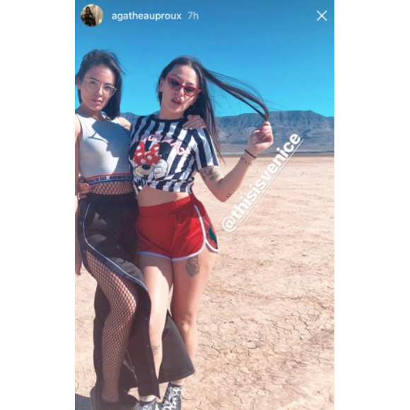 Agathe Auproux et Fanny Maurer à Las Vegas, fin janvier 2018.