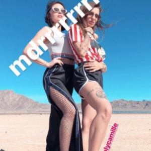 Agathe Auproux et Fanny Maurer à Las Vegas, fin janvier 2018.