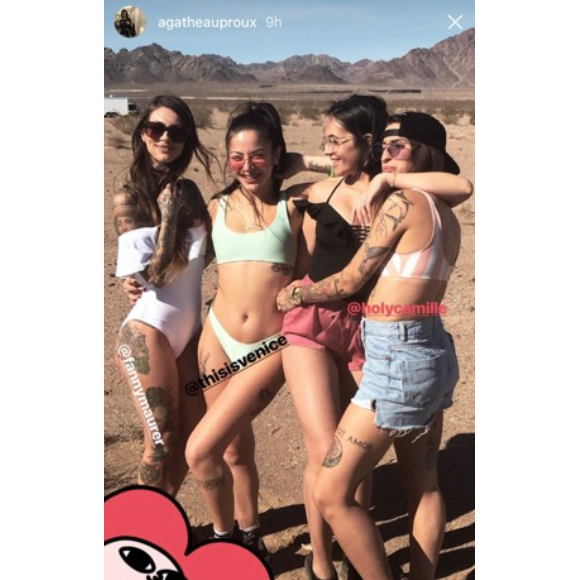 Agathe Auproux et Fanny Maurer à Las Vegas, fin janvier 2018.