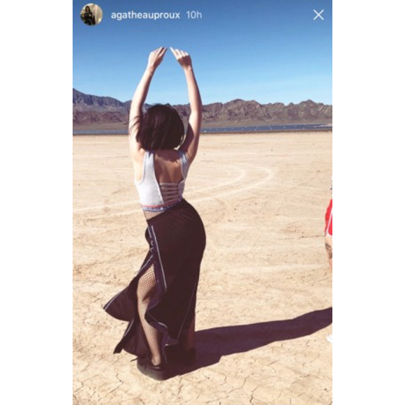 Agathe Auproux à Las Vegas, fin janvier 2018.