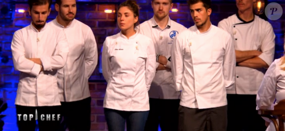 Epreuve de la dernière chance à la suite de laquelle Thibaud a été éliminé - "Top Chef 2018" sur M6. Le 31 janvier 2018.