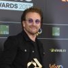 Bono dans la salle de presse lors du "40 Principales Music Awards" à Madrid le 10 novembre 2017.