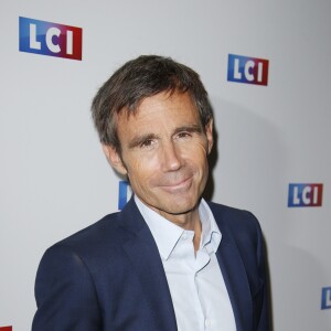 David Pujadas lors du photocall de la conférence de rentrée de la chaine LCI à Boulogne Billancourt le 30 août 2017. © Christophe Aubert via Bestimage