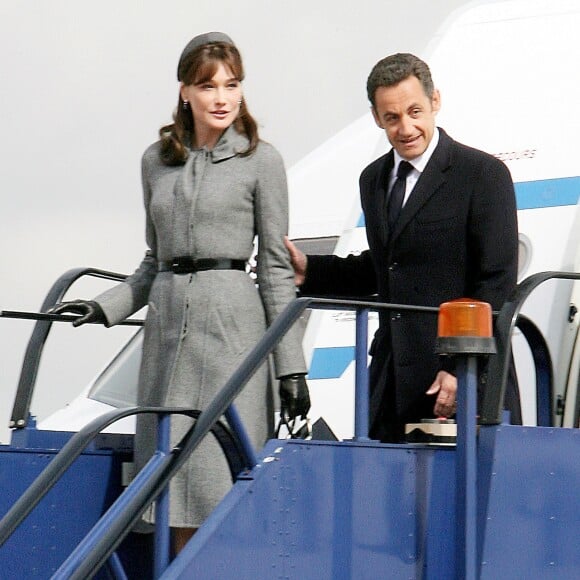 Nicolas Sarkozy et Carla Bruni au Royaume-Uni, mars 2008.